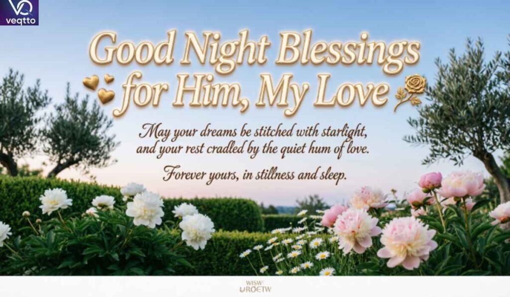 Good Night Blessings for Him, My Love