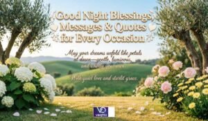 Good Night Blessings, Messages & Quotes for Every Occasion