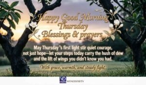 Happy Good Morning Thursday Blessings & prayers